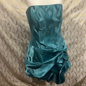 Jessica McClintock for Gunne Sax turquoise dress